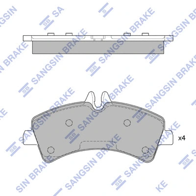 Brake Pad Set, disc brake (SP1426)