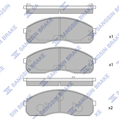 Brake Pad Set, disc brake (SP1116)