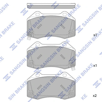 Brake Pad Set, disc brake (SP4104)