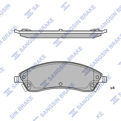 Brake Pad Set, disc brake (SP2253)