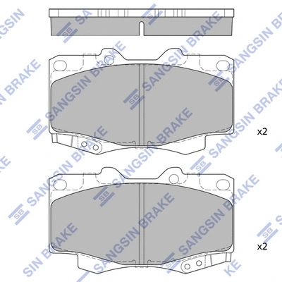 Brake Pad Set, disc brake (SP1375)