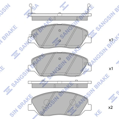 Brake Pad Set, disc brake (SP1194)