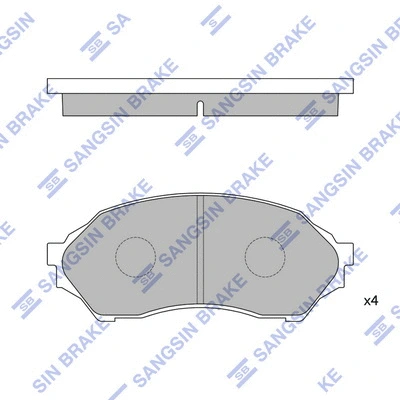 Brake Pad Set, disc brake (SP1227)