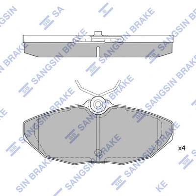 Brake Pad Set, disc brake (SP4062)