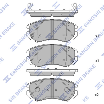 Brake Pad Set, disc brake (SP2556)