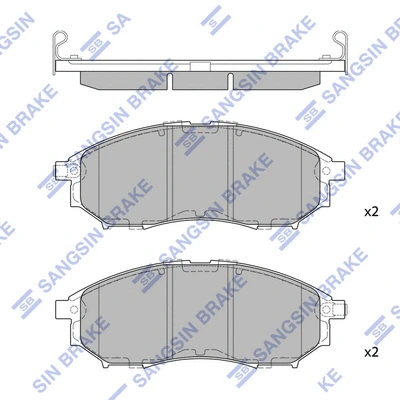 Brake Pad Set, disc brake (SP1249)