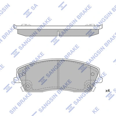 Brake Pad Set, disc brake (SP1507)