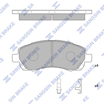 Brake Pad Set, disc brake (SP1228)