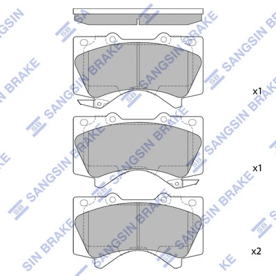 Brake Pad Set, disc brake (SP1381)
