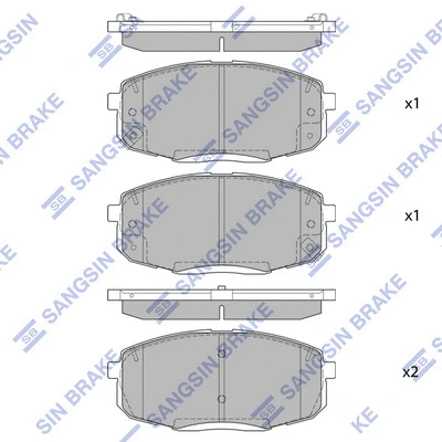 Brake Pad Set, disc brake (SP4098)