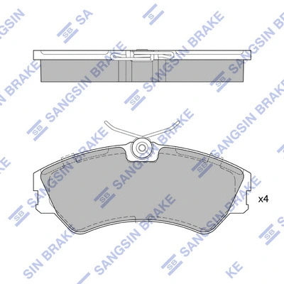 Brake Pad Set, disc brake (SP4053)