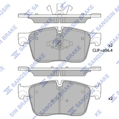 Brake Pad Set, disc brake (SP1862)