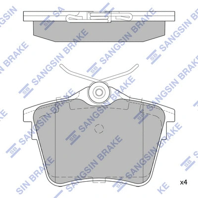 Brake Pad Set, disc brake (SP1897)