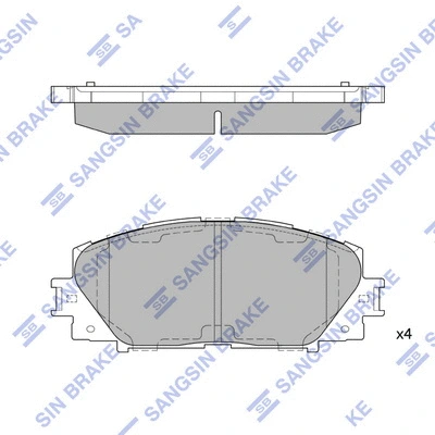Brake Pad Set, disc brake (SP1377)