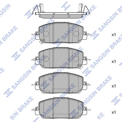 Brake Pad Set, disc brake (SP4176)