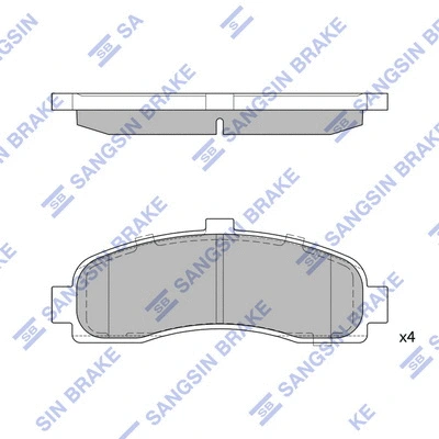 Brake Pad Set, disc brake (SP1586)