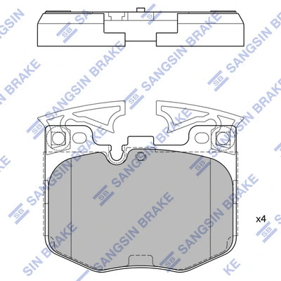 Brake Pad Set, disc brake (SP4139)