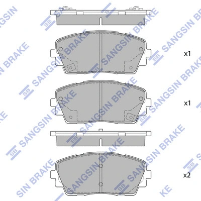 Brake Pad Set, disc brake (SP1405)