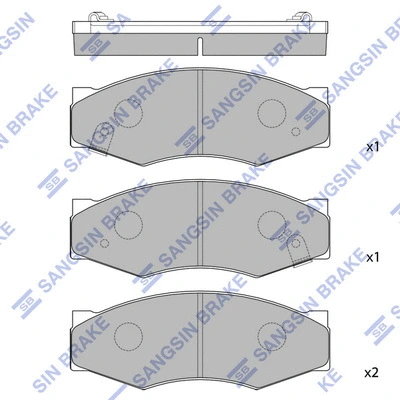 Brake Pad Set, disc brake (SP1095)