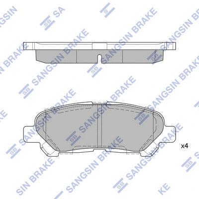 Brake Pad Set, disc brake (SP2136)