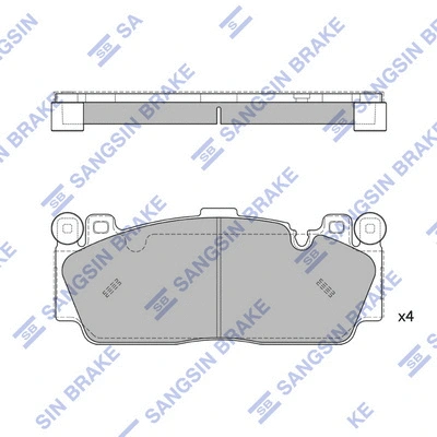 Brake Pad Set, disc brake (SP4538)
