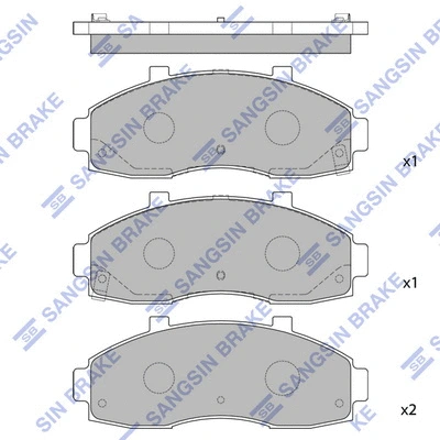 Brake Pad Set, disc brake (SP1091)