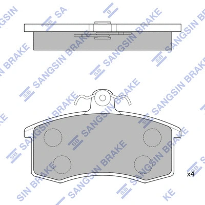 Brake Pad Set, disc brake (SP1165)