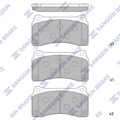 Brake Pad Set, disc brake (SP1767)