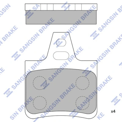 Brake Pad Set, disc brake (SP1254)