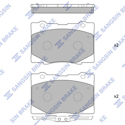 Brake Pad Set, disc brake (SP4141)