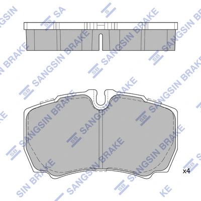 Brake Pad Set, disc brake (SP1843)