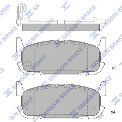 Brake Pad Set, disc brake (SP1525)