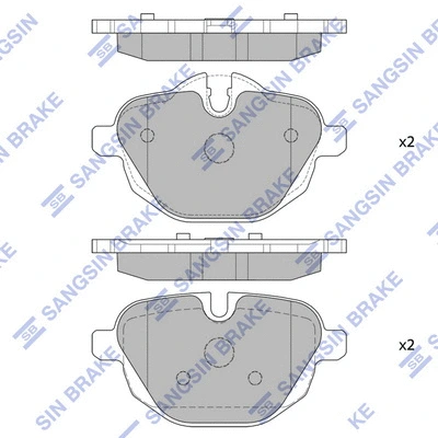 Brake Pad Set, disc brake (SP2275)