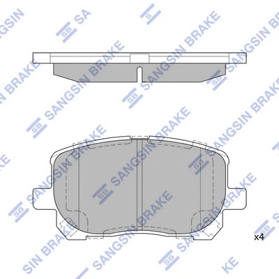Brake Pad Set, disc brake (SP1373)