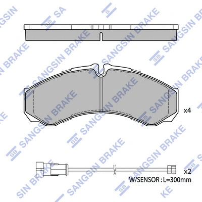 Brake Pad Set, disc brake (SP2638)