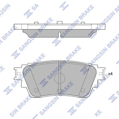 Brake Pad Set, disc brake (SP4338)