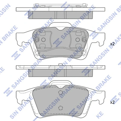 Brake Pad Set, disc brake (SP1834)
