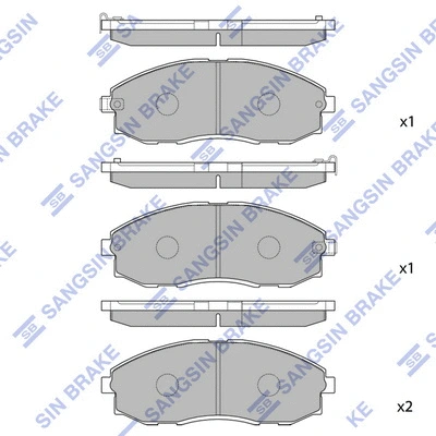 Brake Pad Set, disc brake (SP1099)