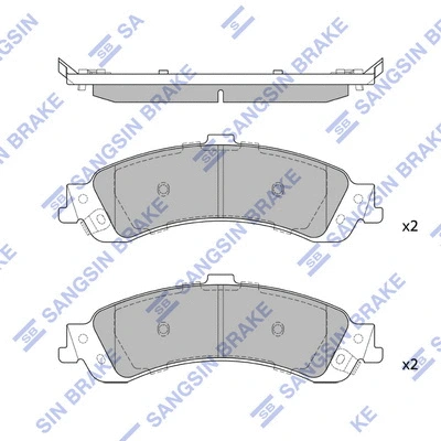 Brake Pad Set, disc brake (SP1370)