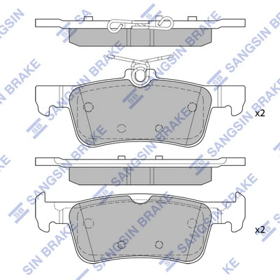 Brake Pad Set, disc brake (SP4108)