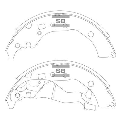 Brake Shoe Set (SA246A)