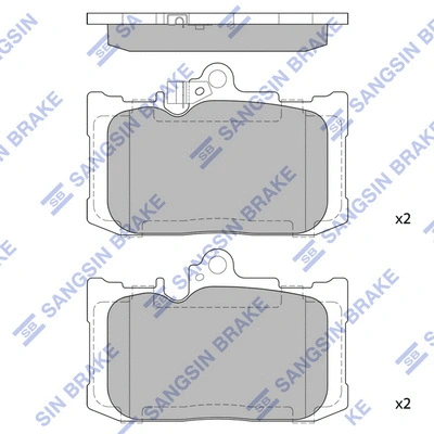Brake Pad Set, disc brake (SP4552)