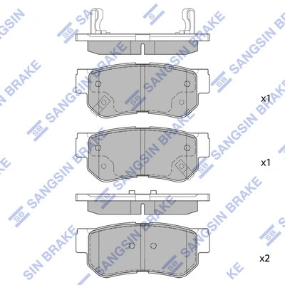 Brake Pad Set, disc brake (SP1117)
