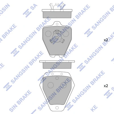 Brake Pad Set, disc brake (SP4048)