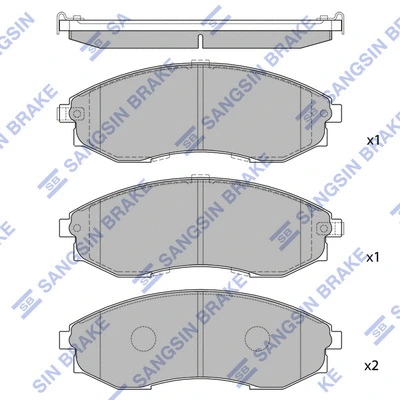 Brake Pad Set, disc brake (SP1083)