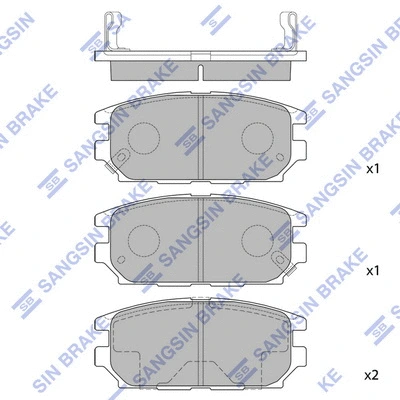 Brake Pad Set, disc brake (SP1069)