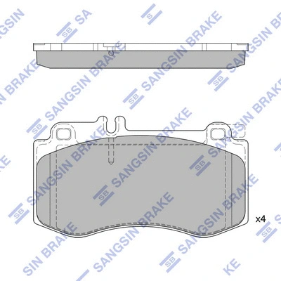 Brake Pad Set, disc brake (SP2378)
