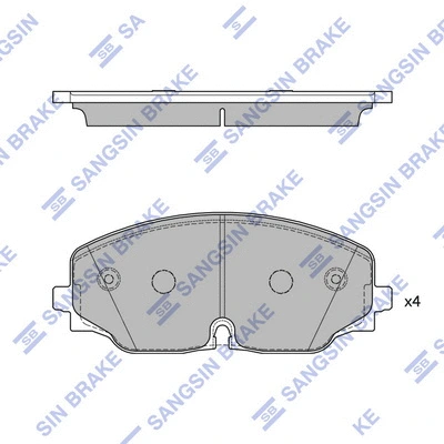 Brake Pad Set, disc brake (SP4265)
