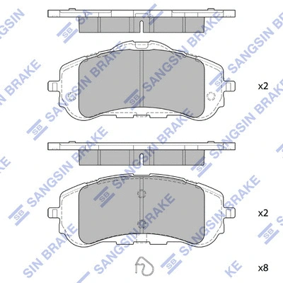 Brake Pad Set, disc brake (SP4210)