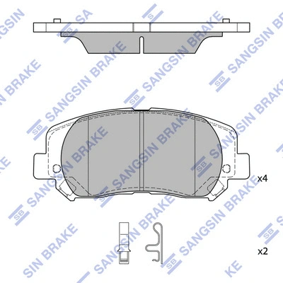 Brake Pad Set, disc brake (SP4020)